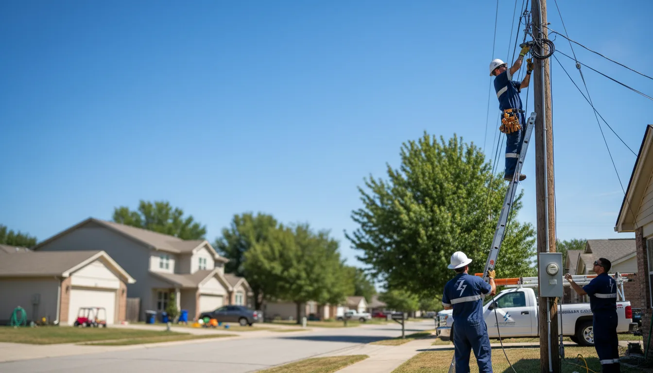 Residential electrician providing installation services in Vernon Hills, IL